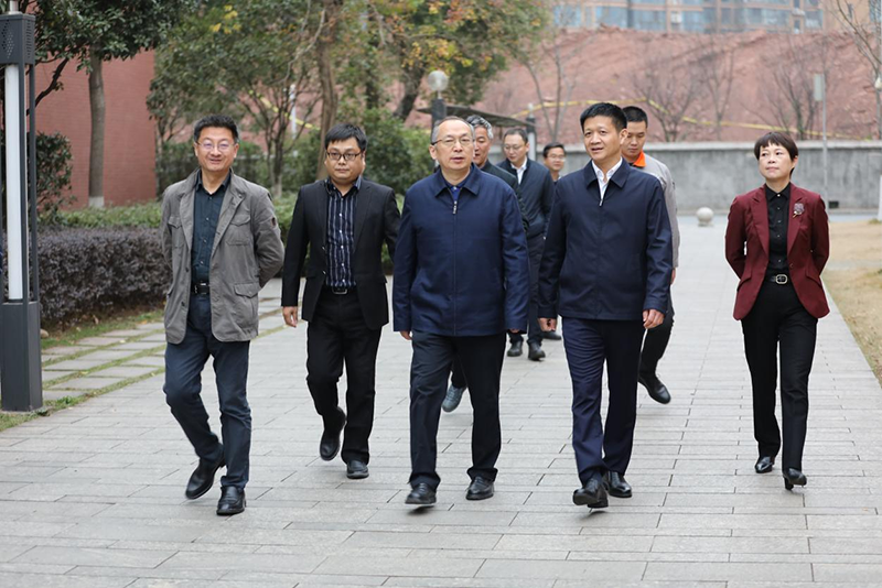 省人力资源和社会保障厅副厅长廖跃贵一行来开元平台调研