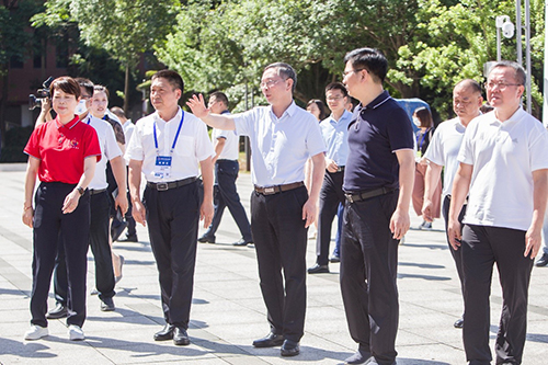 市委副书记、市长陈恢清一行到开元平台检查湖南省第一届职业技能大赛筹备工作情况